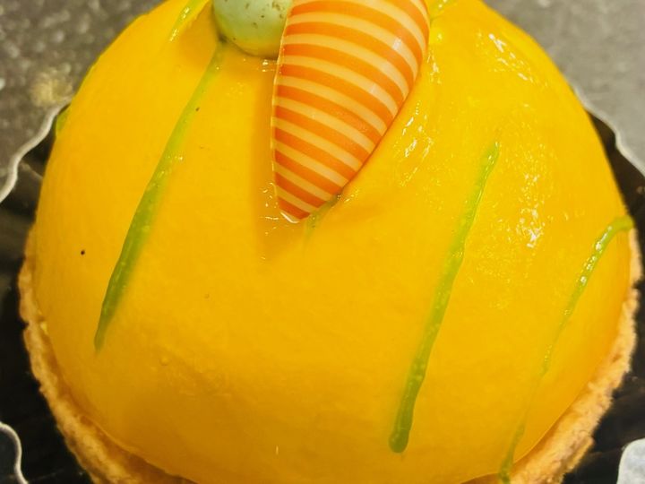 Bolgebakje Mango-Pistache